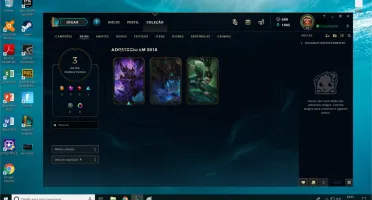 Conta LoL Ouro 3 Com 3 Skins Barata