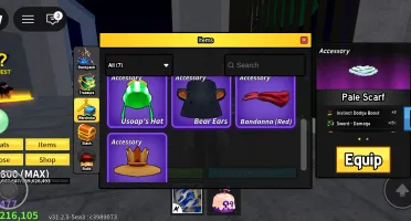 Blox Fruits Max 2800 + V4 + Rare Accessories + Mythical B004
