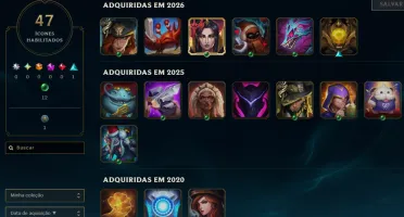 Conta Lol Platina, 11 Skins, 30K Ea, Honra 5, Lvl 35