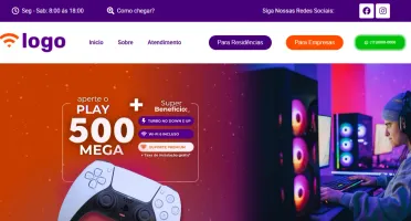 Site pronto para provedor de internet em Wordpress