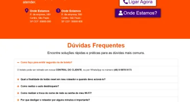 Site pronto para provedor de internet em Wordpress
