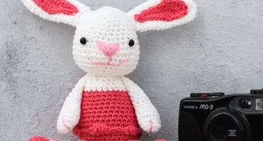 Coelha Bailarina em Amigurumi