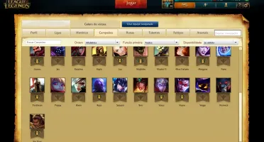 CONTA UNRANKED LV 30 / 31 CAMPEOES / 2 SKINS / BORDA PRATA