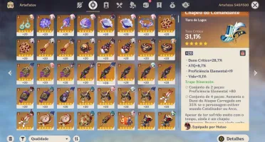 Conta genshin impact ar57 Ayato + 2 Jade - Itto + Chifre