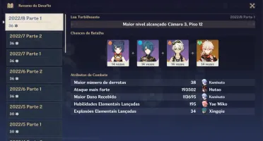 Conta genshin impact ar57 Ayato + 2 Jade - Itto + Chifre