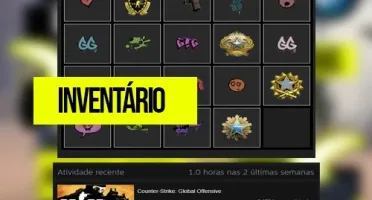 CONTA STEAM NIVEL 10 E MEDALHAS NO CS GO