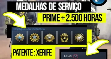 CONTA STEAM NIVEL 10 E MEDALHAS NO CS GO