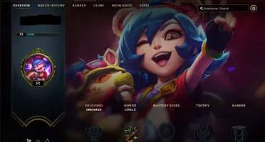 CONTA UNRANKED LEAGUE OF LEGENDS LV32