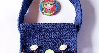 Bolsa Hippie / Porta Celular em Crochê
