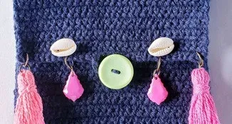 Bolsa Hippie / Porta Celular em Crochê