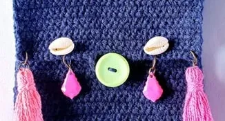Bolsa Hippie / Porta Celular em Crochê