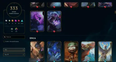 Conta Lol | 333 Skins | Season 2012 | 100% Segura