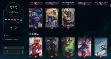 Conta Lol | 333 Skins | Season 2012 | 100% Segura