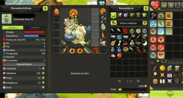 CONTA DOFUS TOUCH BRUTAS - IOP 121+ ITENS