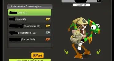 CONTA DOFUS TOUCH BRUTAS - IOP 121+ ITENS