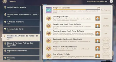 AR40 Venti + Diluc + Childe + Albedo + Arma 5*