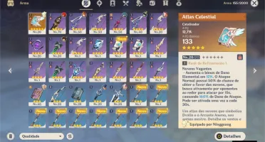 AR40 Venti + Diluc + Childe + Albedo + Arma 5*