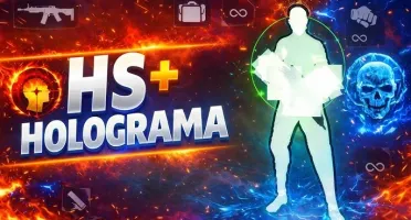 Free Fire Hs Pescoço + Holograma 100% Hs Antban