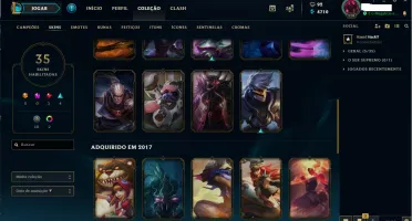 Conta lol Solo/Duo Gold IV 5v5 Gold V