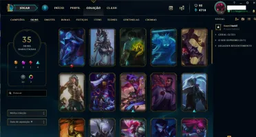 Conta lol Solo/Duo Gold IV 5v5 Gold V