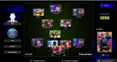conta top efootball 2024 para pc, stean