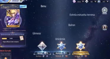 Saint seiya Awakening com mais de 3100 Gemas Avançadas