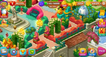 Conta Gardenscapes level 17.5+