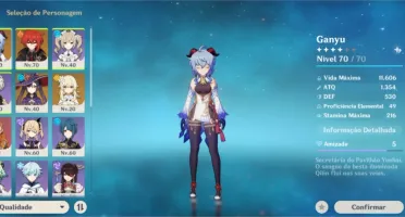 Ganyu Banner garantido+ Penhasco obscuro +3T5
