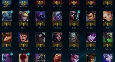 CONTA COM 45 CHAMPS E 10 SKINS