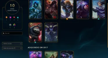 CONTA COM 45 CHAMPS E 10 SKINS