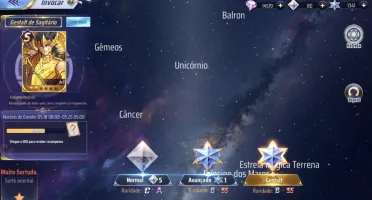 SAINT SEIYA AWAKENING - COM GEMAS AVANÇADAS E LIVROS