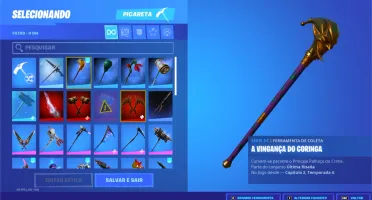 Conta fortnite ikonik, passe temp3 cap1, pack ultima risada