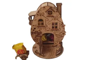 Casinha Modelo Ovo MDF, Cesta de páscoa Para Ovos De...