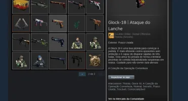 Conta CSGO com mais de R$ 550 em Skins (mercado bloqueado)