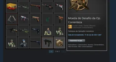 Conta CSGO com mais de R$ 550 em Skins (mercado bloqueado)