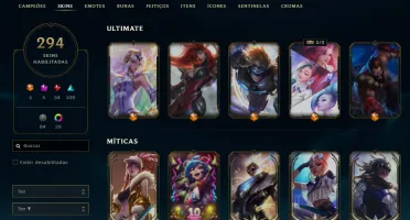 Conta 297 skins plat 3 + valorant
