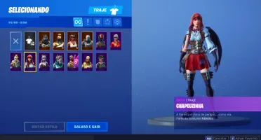 CONTA FORTNITE COM V-BUCK PRA NOVO PASSE E SKINS S5