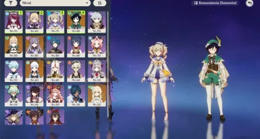 Ar55 Ayaka, Jean c1, Keqing e Venti