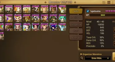 Conta summoners war 4 LD Ultra late game
