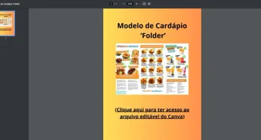 Cardápio Hamburgueria Editável Canva
