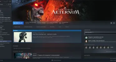 Conta Steam + New World e CS2 Prime, entre outros jogos