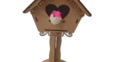 Casa de pássaro MDF, 12x13