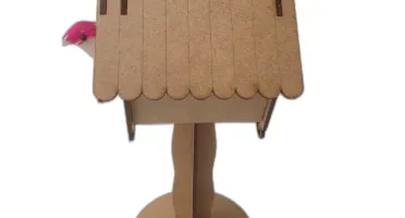 Casa de pássaro MDF, 12x13
