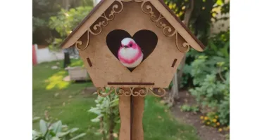 Casa de pássaro MDF, 12x13