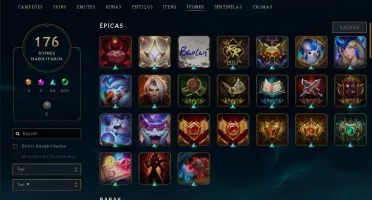 C- Onta Lol Gold 4 - 172 Skin's