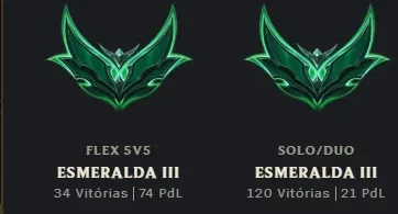 Vendo conta de lol esmeralda 3 com 375 skins