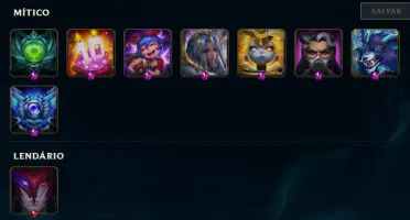 Vendo conta de lol esmeralda 3 com 375 skins