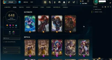 Conta Lol - 648 Skins / 232K Ea / Esmeralda 4