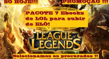 Pacote com 7 Ebook de Legue of Legends só os mais procurados