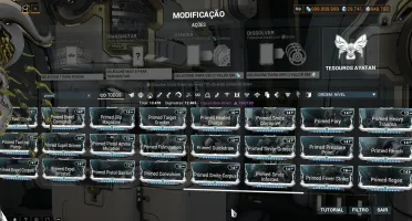 Conta Warframe Lendário 4 Completa com 14k platinas corre